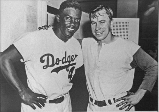 Jackie Robinson and Pee Wee Reese