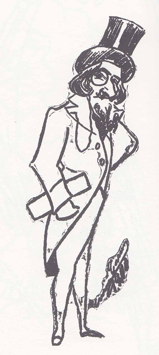 de-sugurola1 Caruso's caricature of Andrés De Segurola as Colline