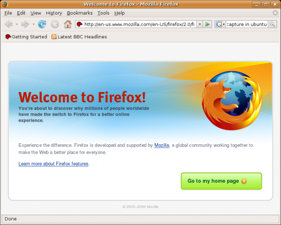 welcome to firefox
